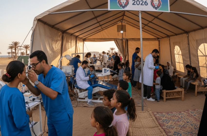  À Dakhla African Lion 2026 mobilise soins ophtalmologiques et dentaires gratuits pour enfants