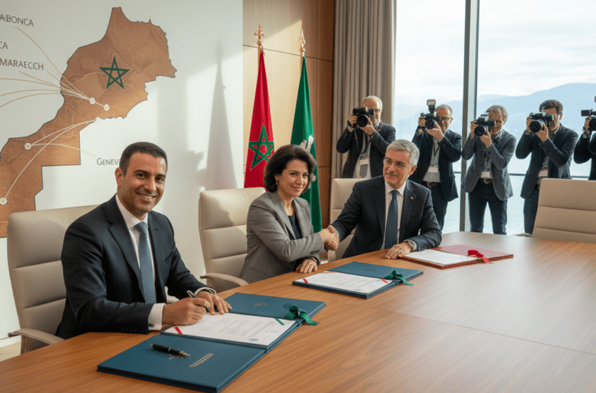  Amine Tehraoui signe trois protocoles de coopération sanitaire à Genève