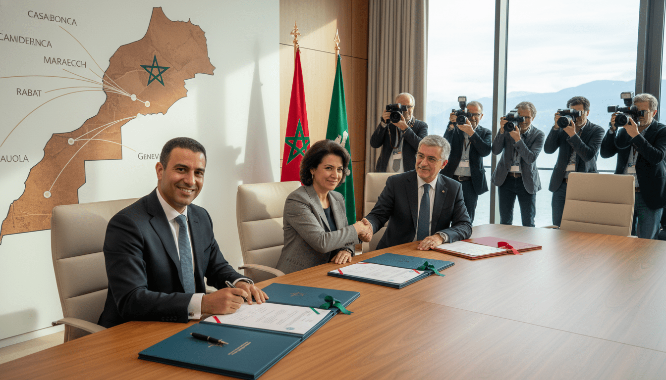Amine Tehraoui signe trois protocoles de coopération sanitaire à Genève