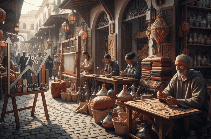  Artisanat marocain, pilier économique à 7 % du PIB et exportations record 2025