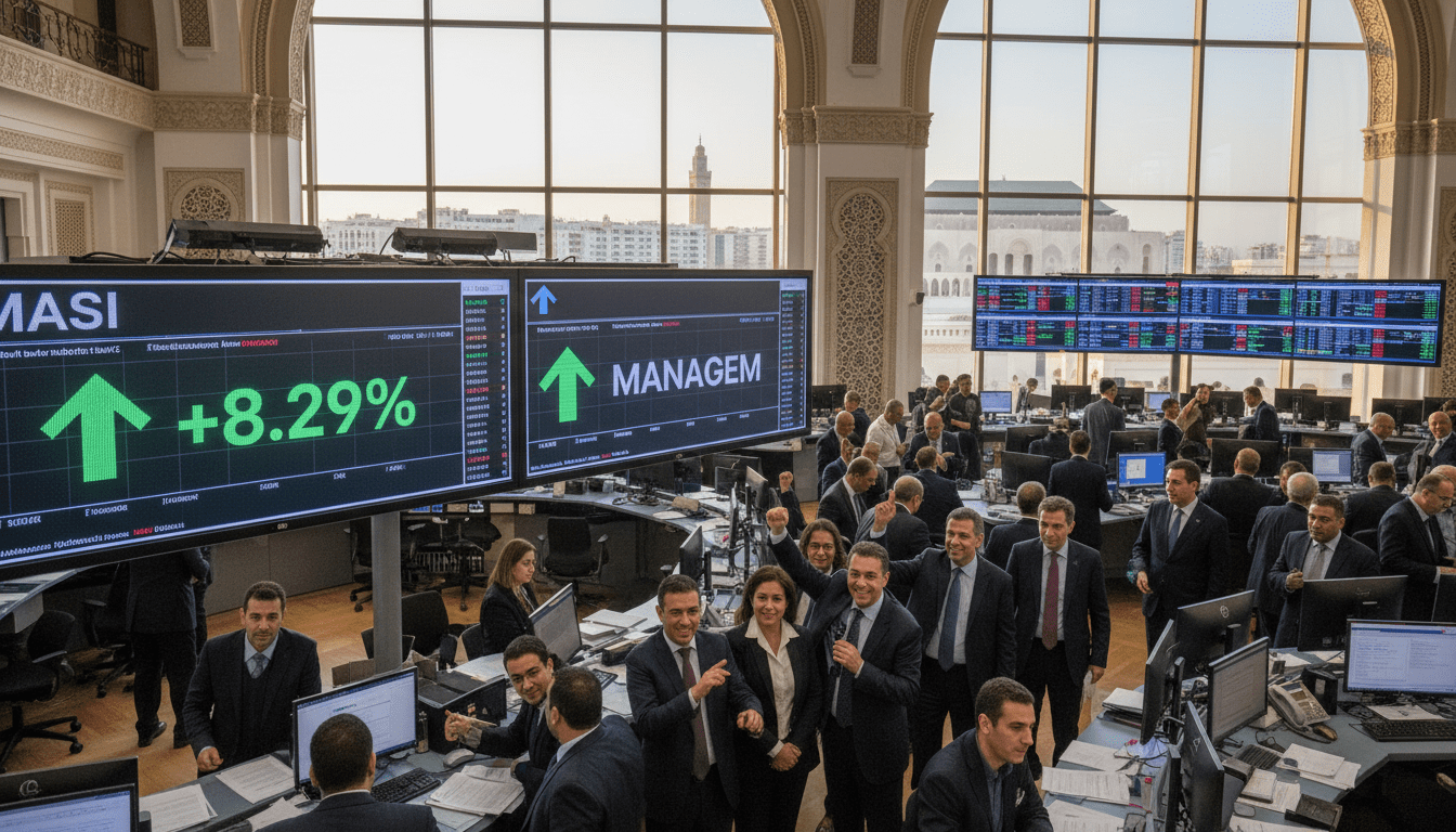 Bourse de Casablanca : MASI progresse de 8,29% en avril porté par Managem