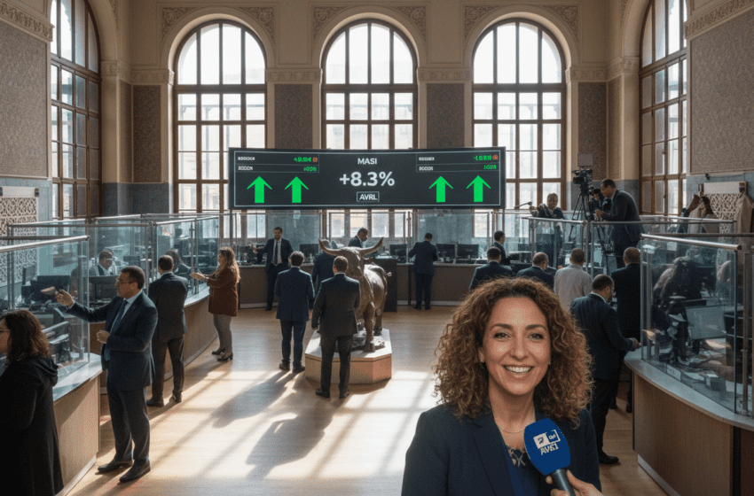  Bourse de Casablanca rebondit en avril, le Masi progresse de 8,3 pour cent