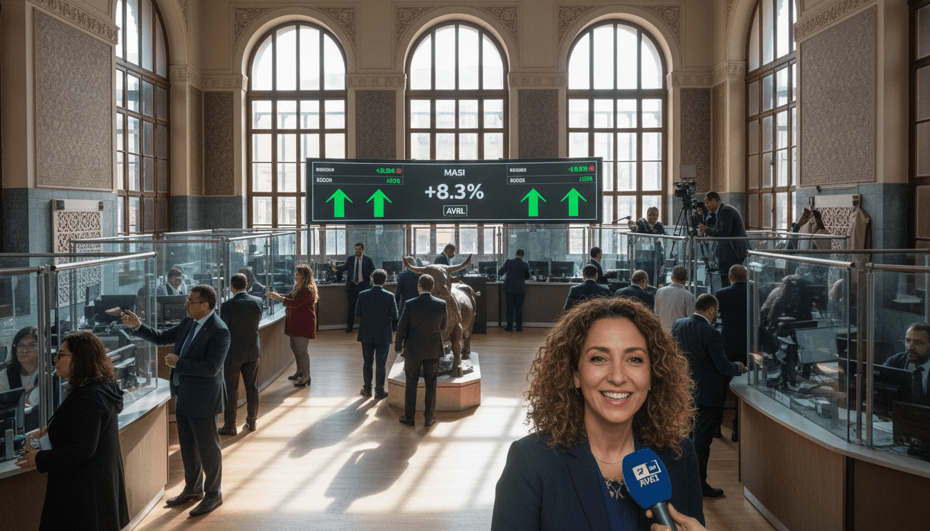 Bourse de Casablanca rebondit en avril, le Masi progresse de 8,3 pour cent