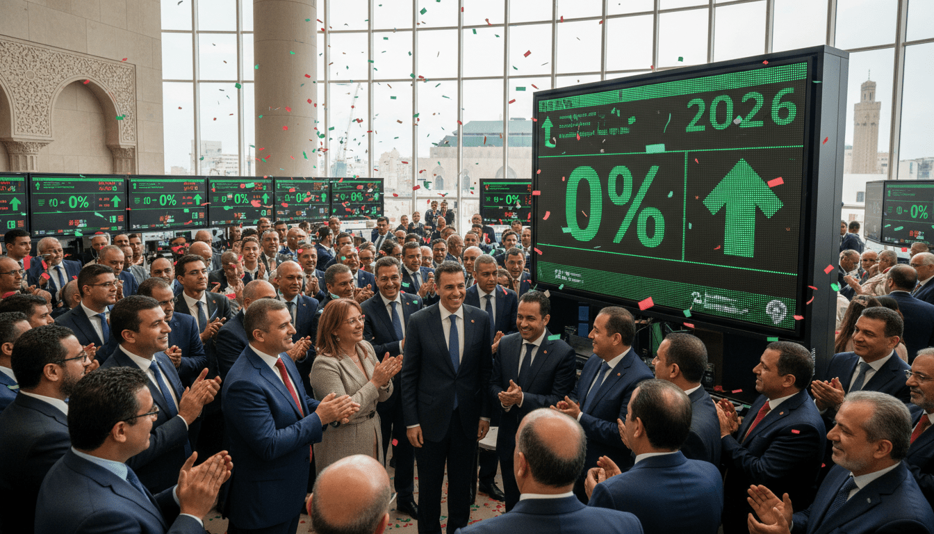 Bourse de Casablanca : stabilité à 0% en 2026, un zéro qui vaut performance