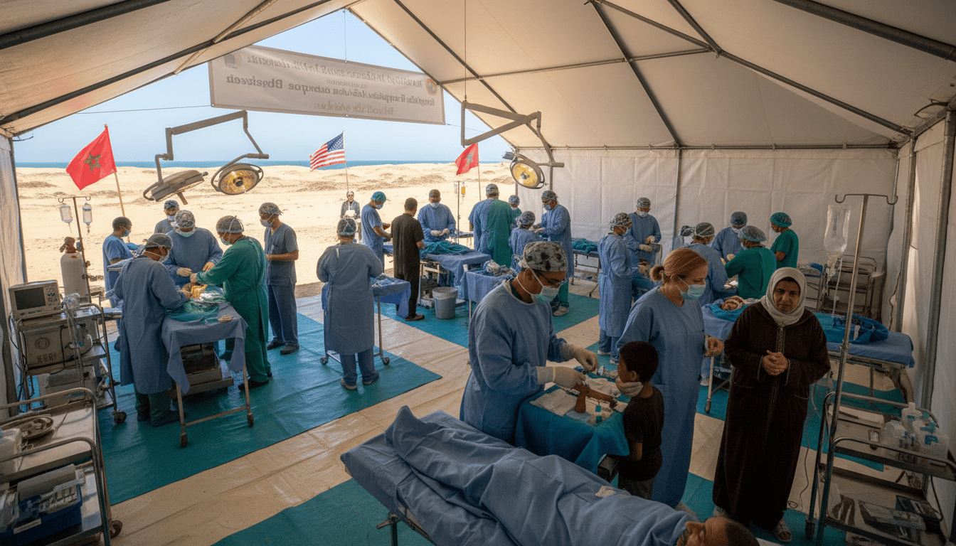 Caravane médico-chirurgicale maroco-américaine à Dakhla: 75 à 80 interventions le premier jour