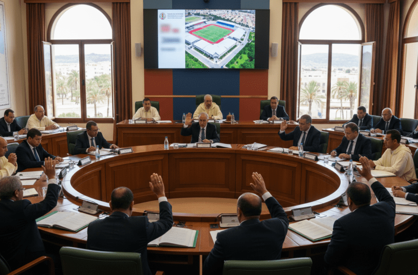  Conseil communal d’Agadir vote la cession d’une parcelle pour le complexe sportif Hay Tikouine