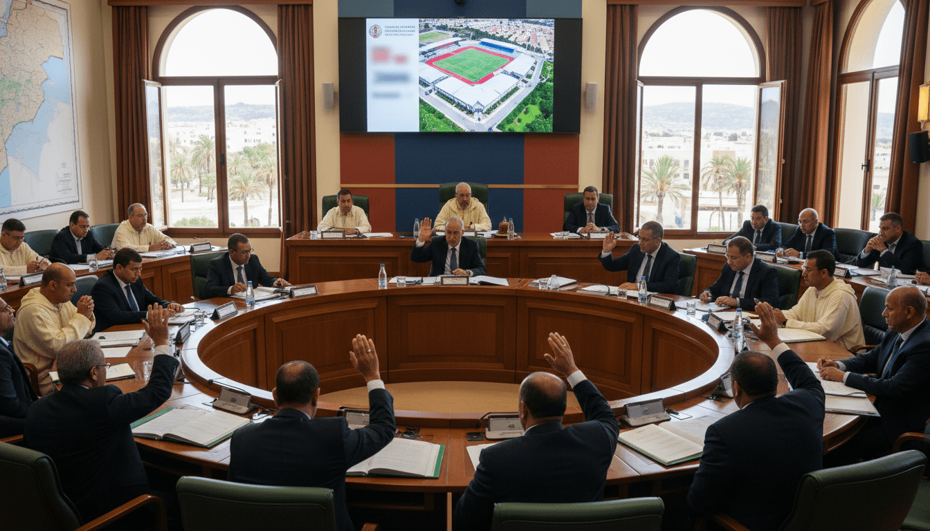 Conseil communal d'Agadir vote la cession d'une parcelle pour le complexe sportif Hay Tikouine