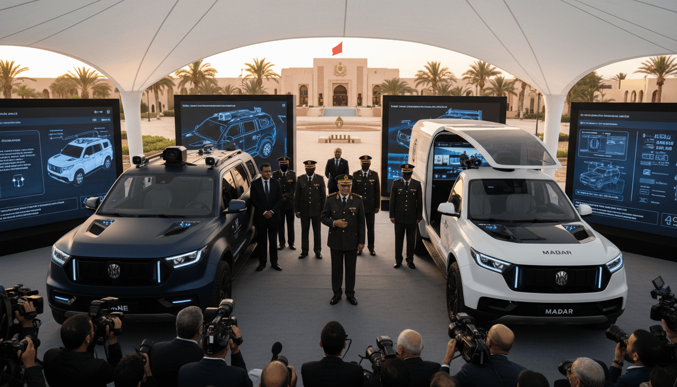DGSN présente à Rabat Amane et Madar, véhicules intelligents équipés d’IA