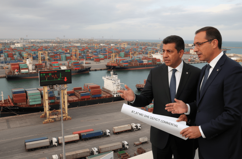  Déficit commercial du Maroc atteint 87,37 milliards de dirhams fin mars 2026