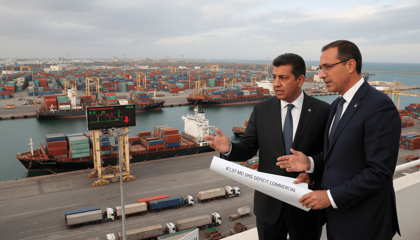 Déficit commercial du Maroc atteint 87,37 milliards de dirhams fin mars 2026