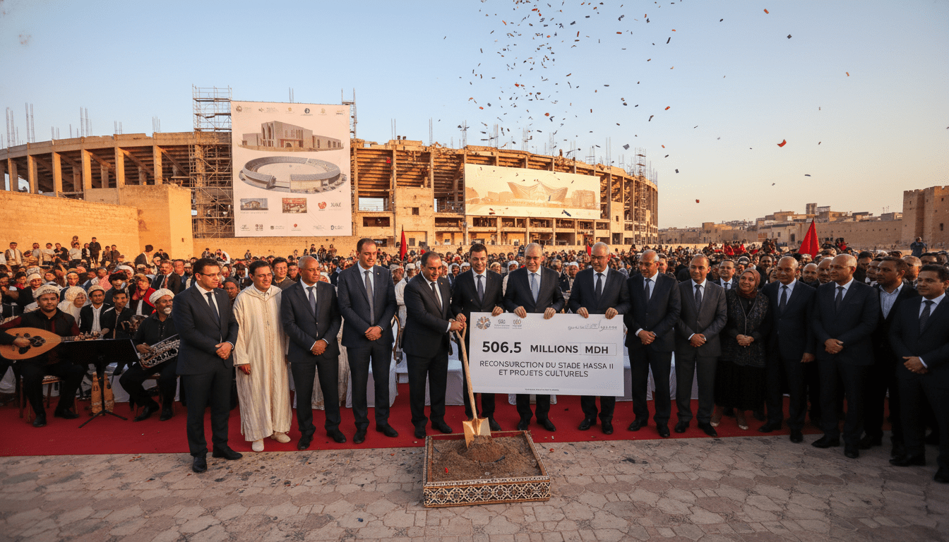 Fès approuve 506,5 millions MDH pour la reconstruction du stade Hassan II et projets culturels