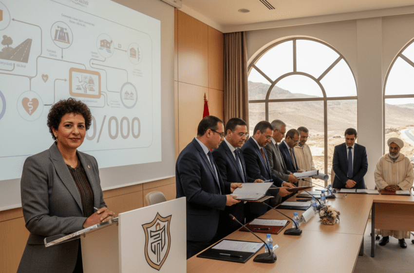  Guelmim-Oued Noun : Bouaida annonce 1,2 MMDH et conventions pour routes, barrages, santé et écoles