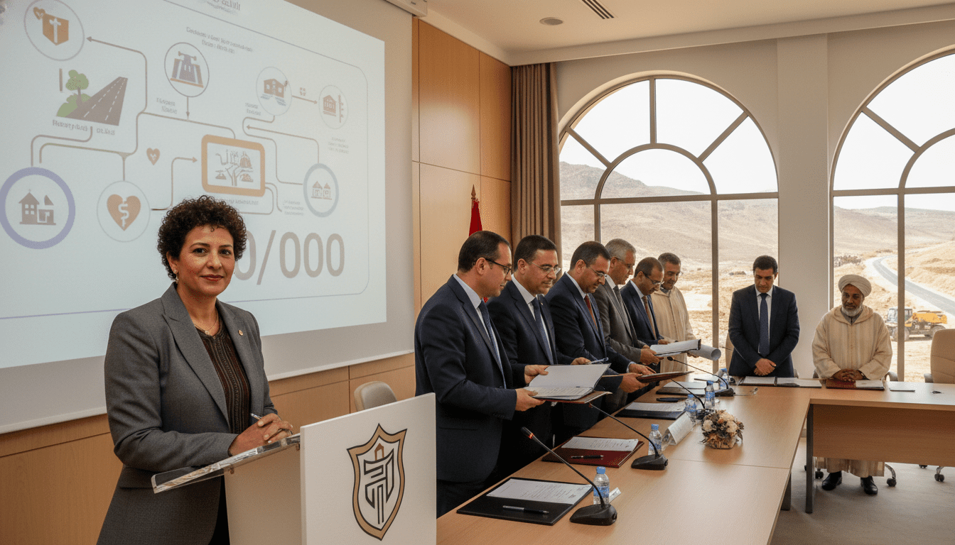 Guelmim-Oued Noun : Bouaida annonce 1,2 MMDH et conventions pour routes, barrages, santé et écoles