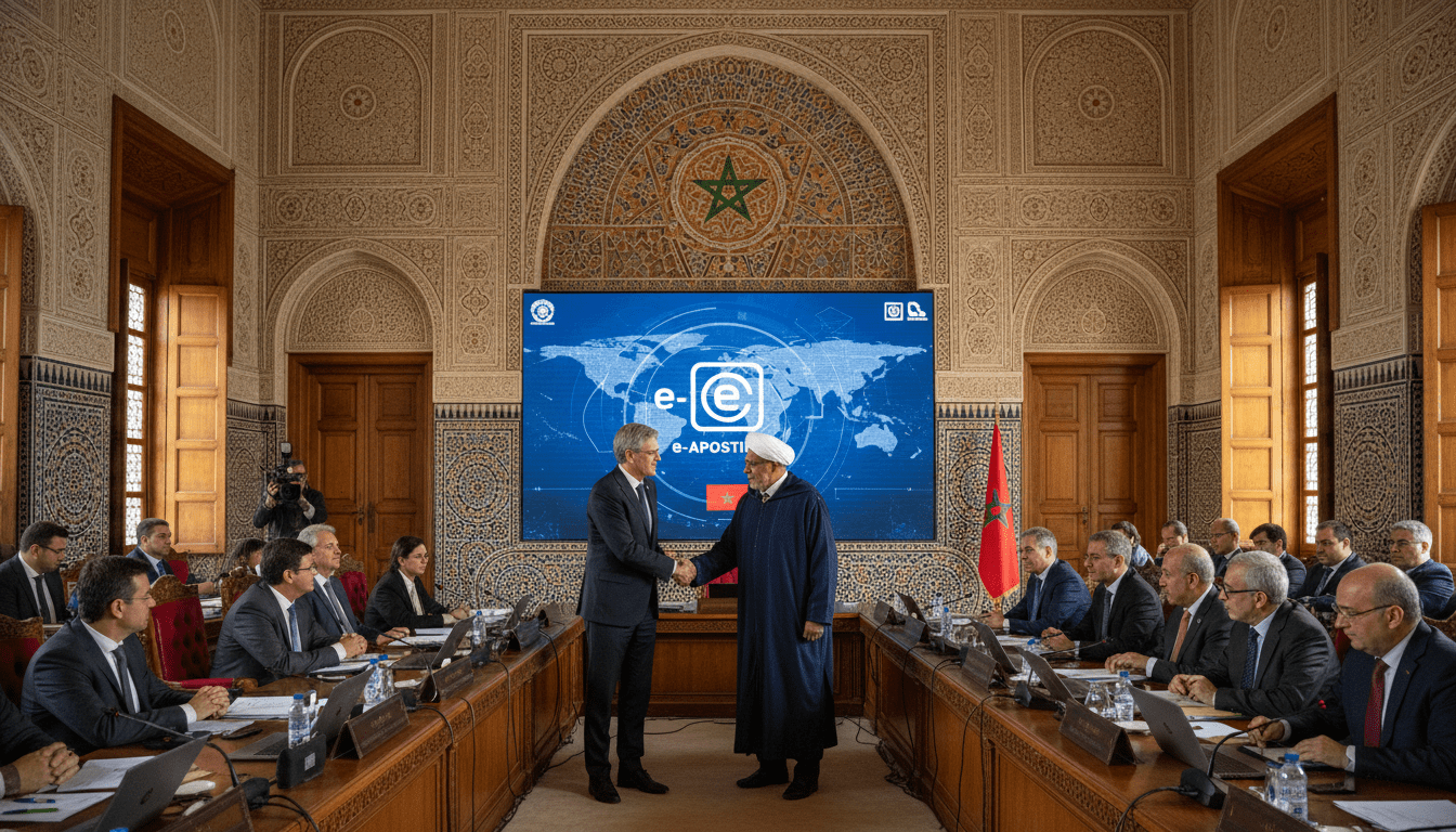 HCCH à Marrakech Bernasconi salue l'engagement du Maroc pour l'e-Apostille