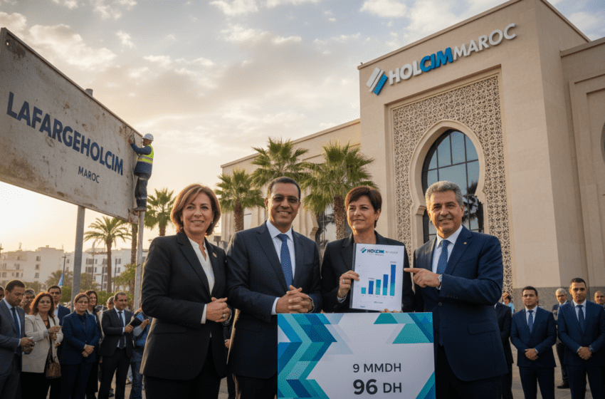  Holcim Maroc remplace LafargeHolcim Maroc, chiffre d’affaires 9 MMDH et dividende 96 DH