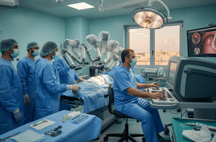  Hôpital militaire Mohammed V de Rabat réalise une cystoprostatectomie robotique avec néovessie intracorporelle