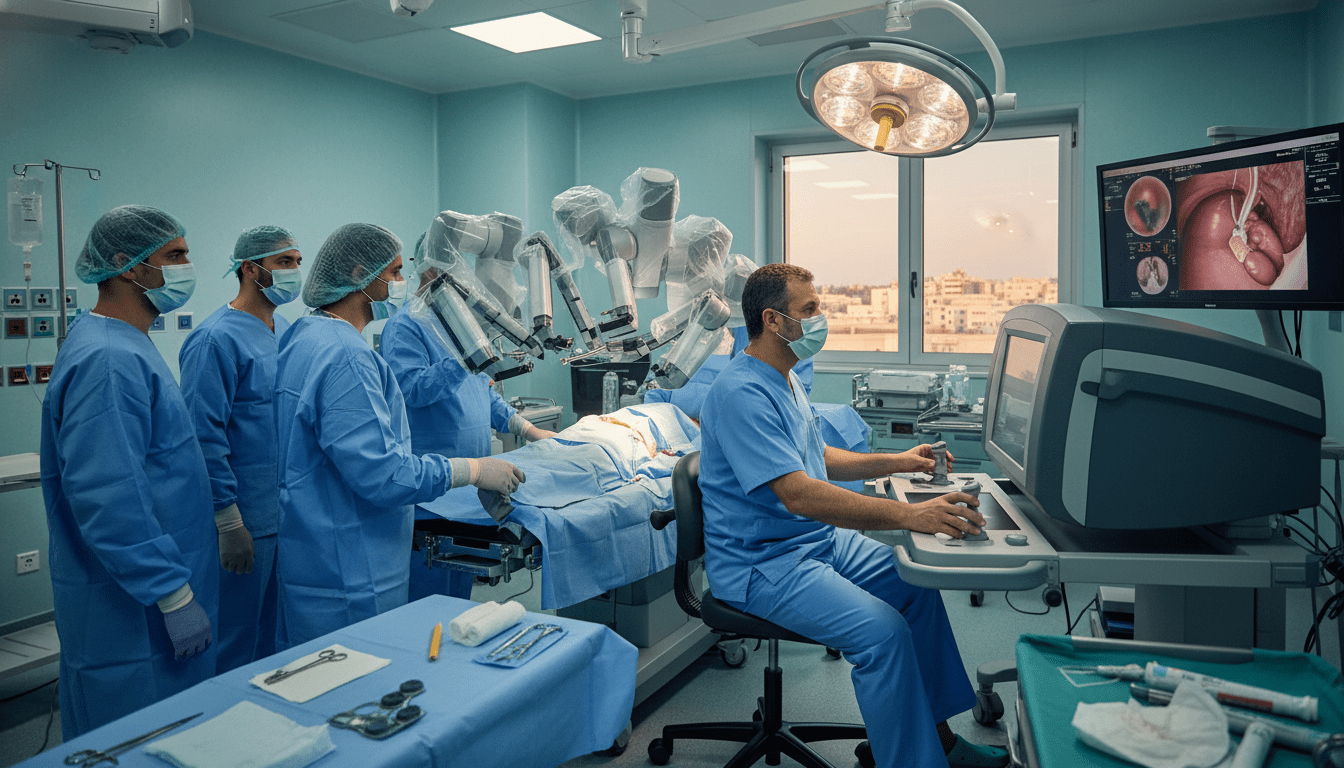 Hôpital militaire Mohammed V de Rabat réalise une cystoprostatectomie robotique avec néovessie intracorporelle
