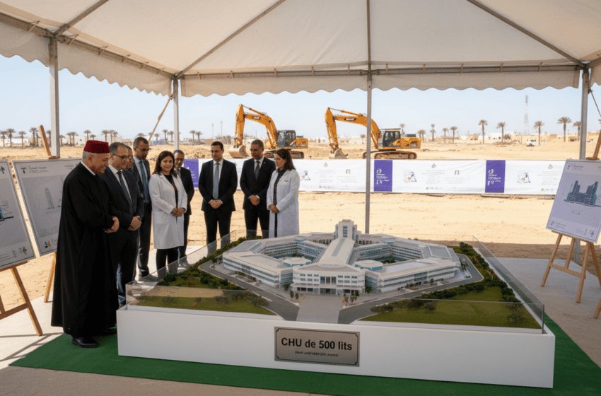  Lancement à Laâyoune du Groupement sanitaire territorial, CHU de 500 lits en phase finale