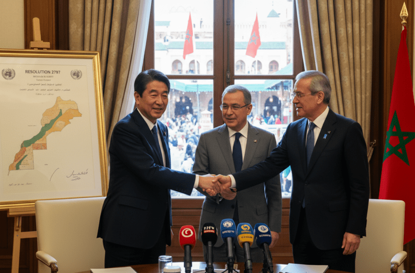  Le Japon appuie l’autonomie sous souveraineté marocaine après la résolution 2797 de l’ONU