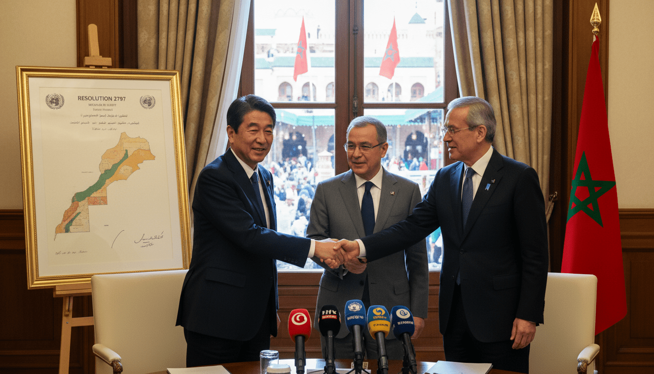 Le Japon appuie l'autonomie sous souveraineté marocaine après la résolution 2797 de l'ONU