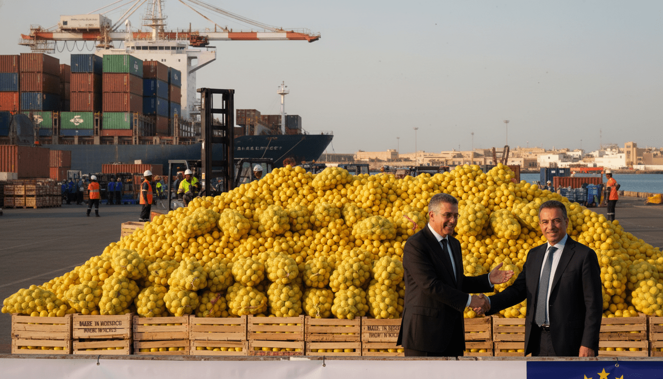 Le Maroc exporte 11 400 tonnes de citrons en six mois, forte hausse 2025-2026