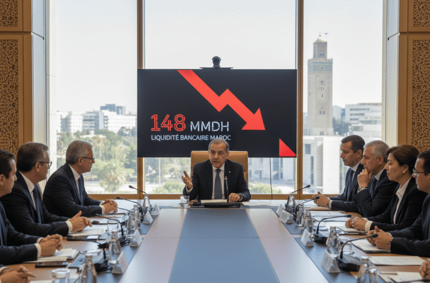  Liquidité bancaire au Maroc : déficit à 148 MMDH, BAM réduit ses avances