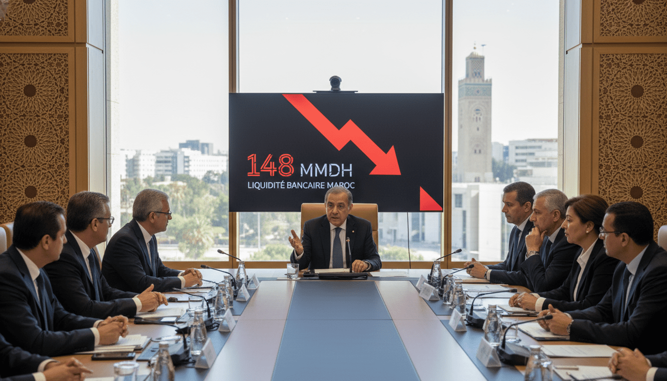 Liquidité bancaire au Maroc : déficit à 148 MMDH, BAM réduit ses avances