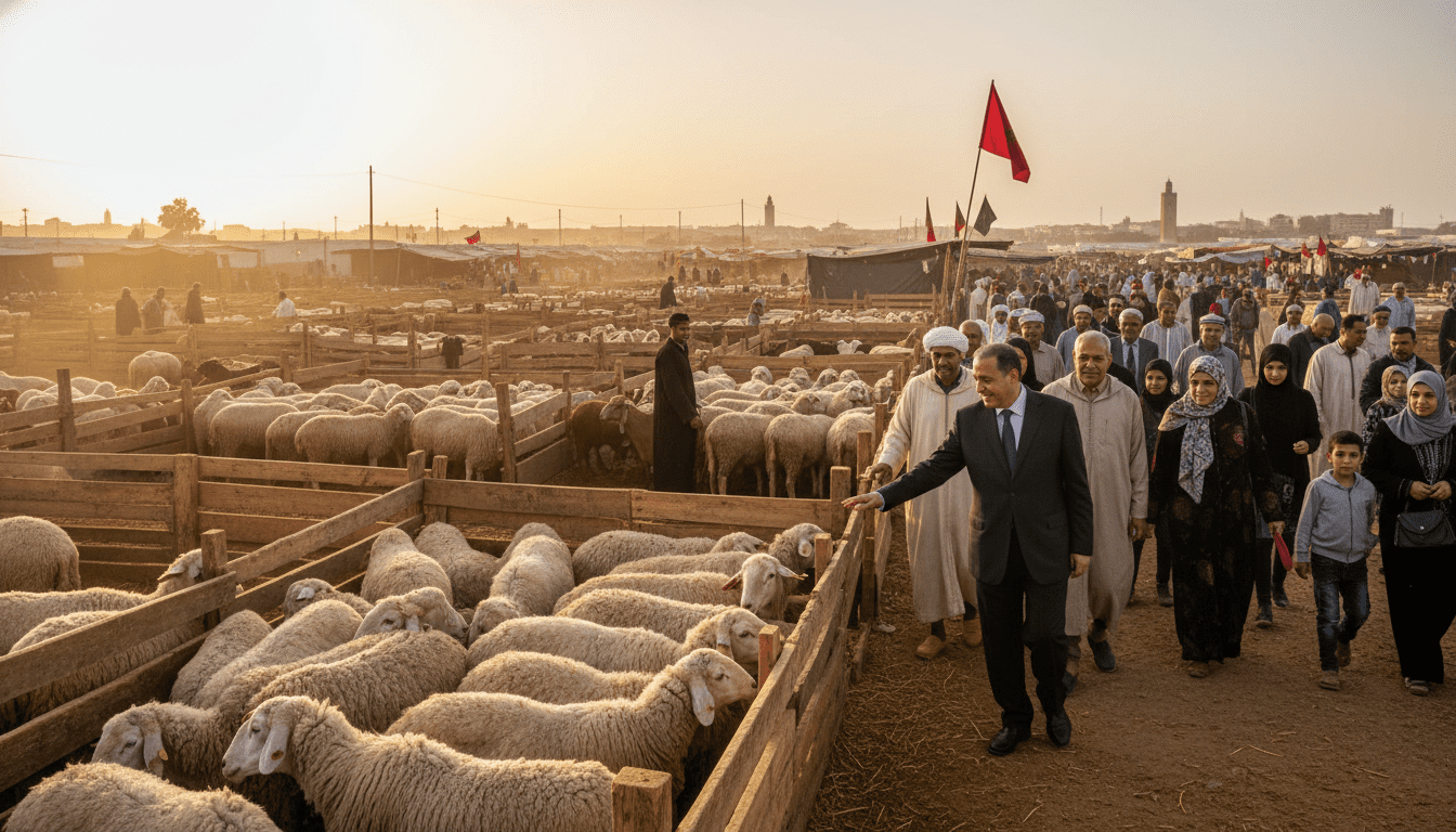 Marchés à bestiaux de Rabat‑Salé‑Kénitra prêts pour l'Aïd avec près d'un million de têtes