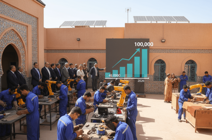  Maroc : 45 000 bénéficiaires de la formation par apprentissage en 2026, objectif 100 000