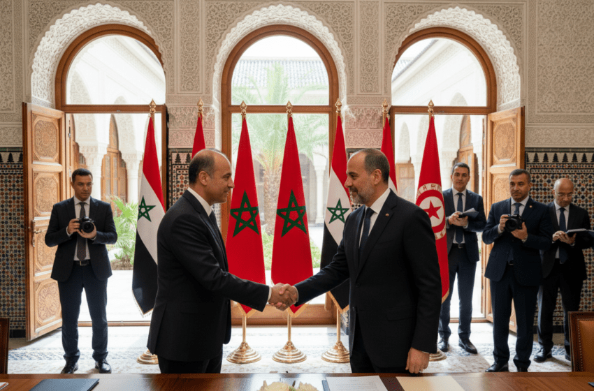  Maroc et Syrie relancent coopération bilatérale lors de la visite d’Al-Shaibani à Rabat