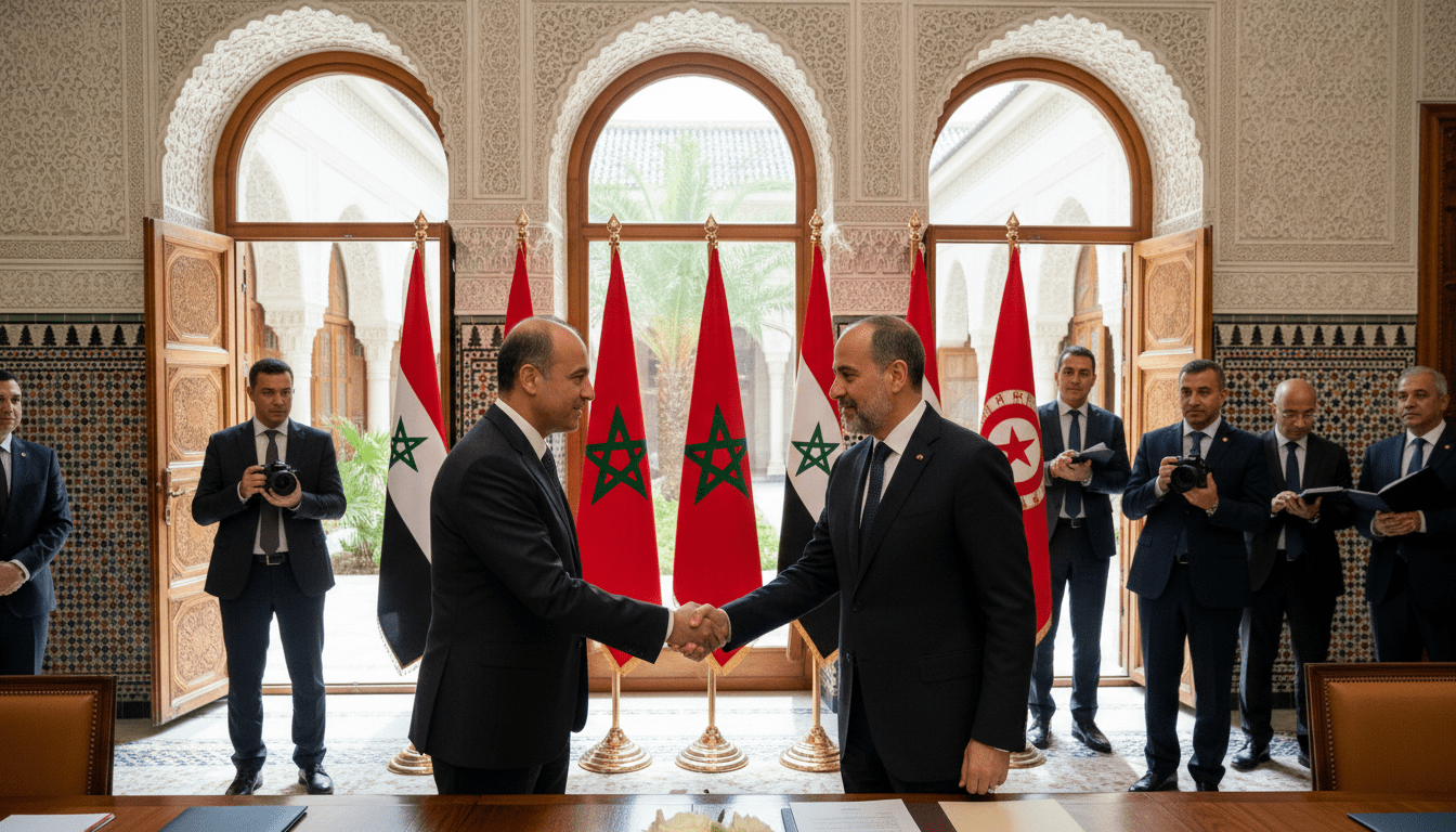Maroc et Syrie relancent coopération bilatérale lors de la visite d'Al-Shaibani à Rabat