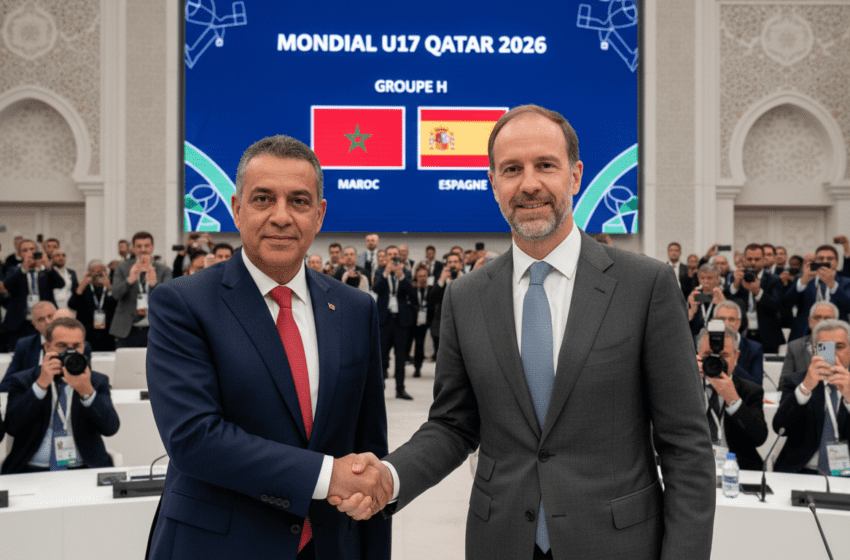  Mondial U17 Qatar 2026 : le Maroc en groupe H avec l’Espagne