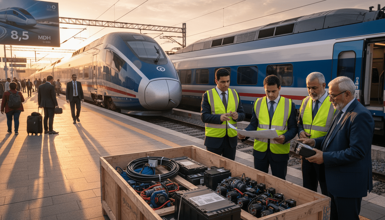 ONCF lance trois appels d'offres de 8,5 MDH pour batteries câbles et connectique