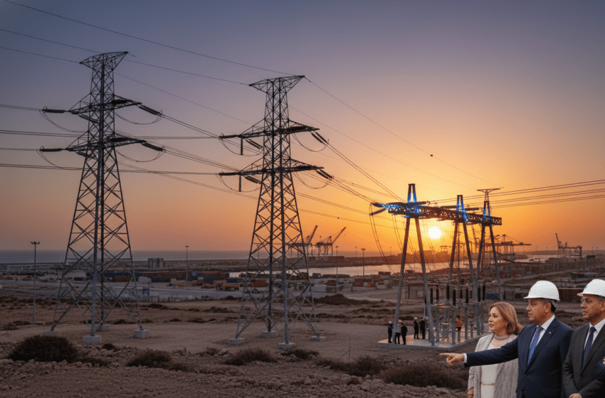  ONEE met sous tension la deuxième ligne 225 kV de Nador West Med