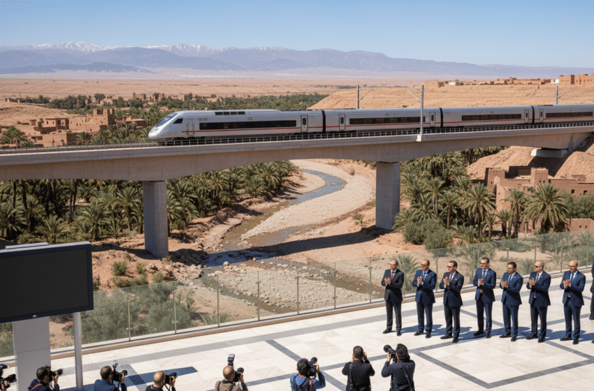  Plan ferroviaire de 96 milliards DH ONCF lance la LGV Kénitra‑Marrakech 430 km