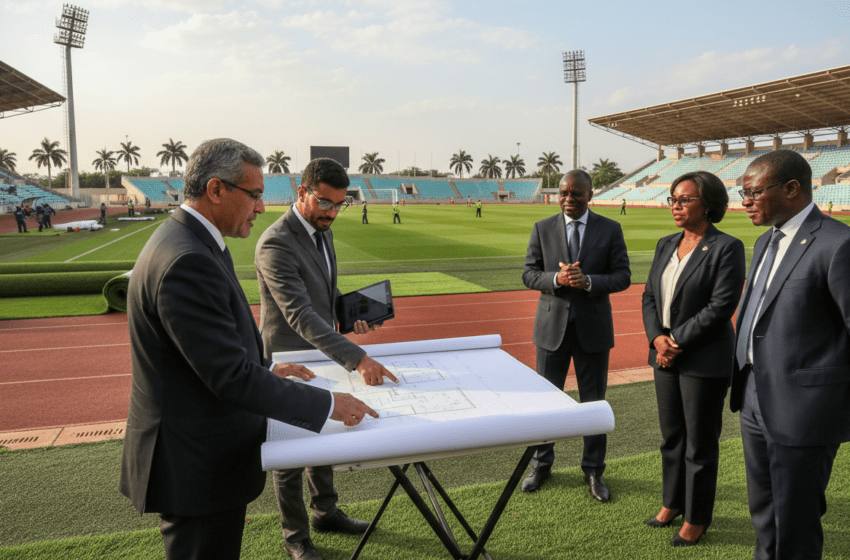  SONARGES marocaine assiste Brazzaville pour mettre les pelouses de Kintélé aux normes FIFA