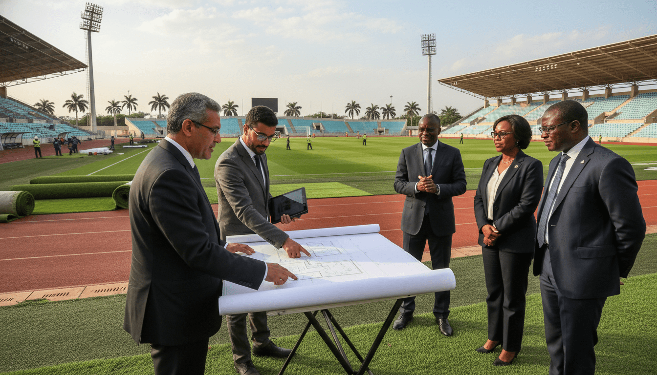 SONARGES marocaine assiste Brazzaville pour mettre les pelouses de Kintélé aux normes FIFA