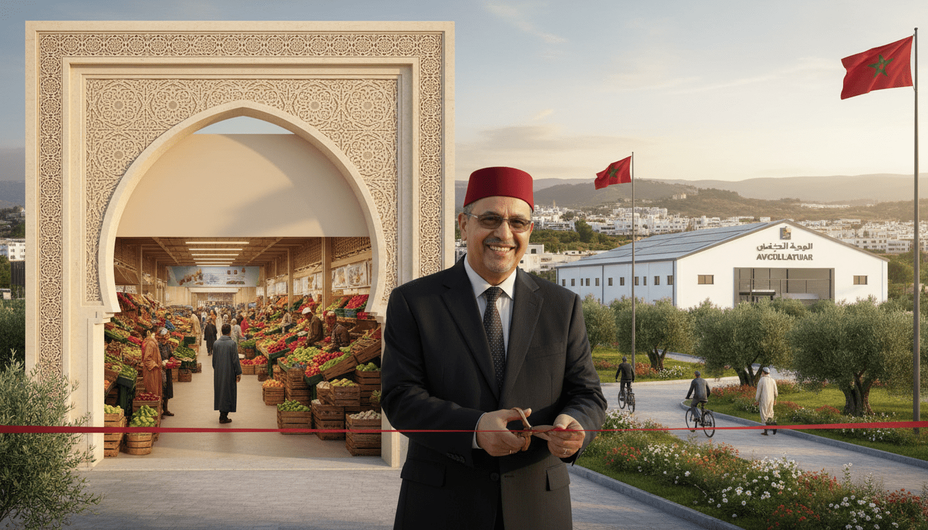 Tétouan: Ahmed El Bouari lance marché de gros, abattoir avicole et voie verte