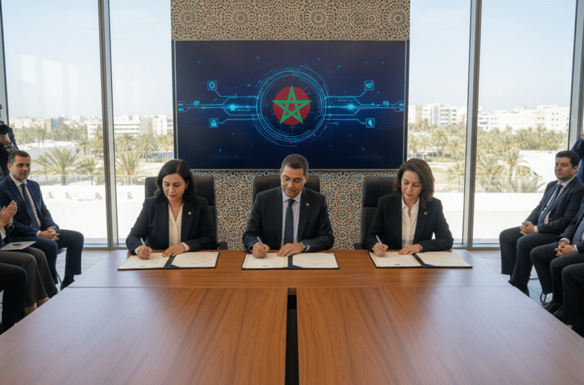  Trois conventions à Rabat pour digitaliser les services publics et renforcer la transparence