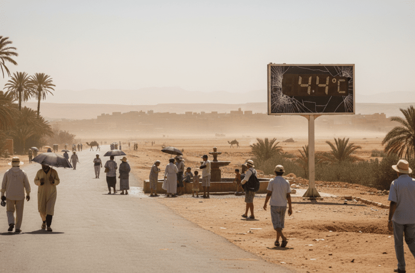  Vague de chaleur : la DGM prévoit jusqu’à 44°C dans plusieurs provinces