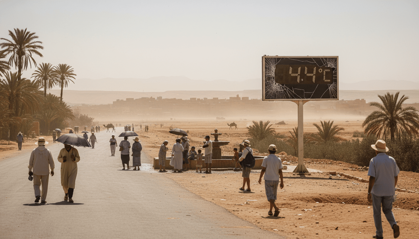 Vague de chaleur : la DGM prévoit jusqu'à 44°C dans plusieurs provinces