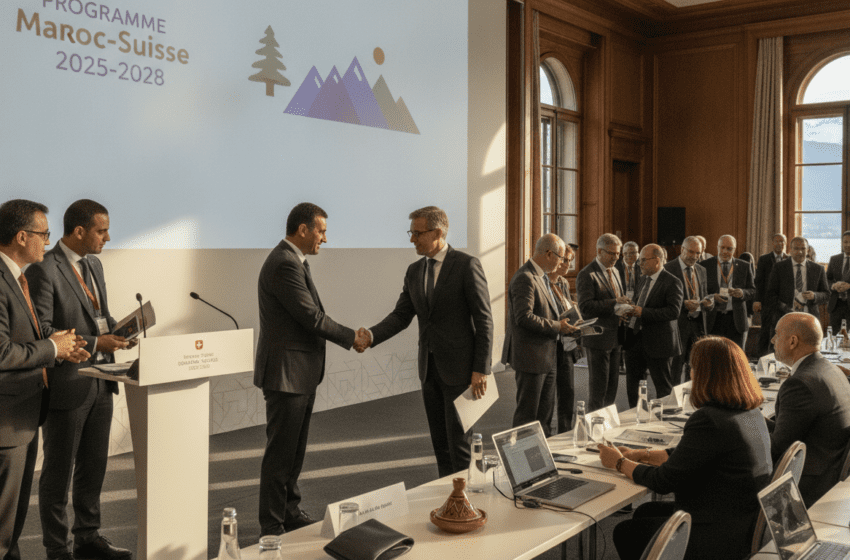  À Genève, le Maroc séduit investisseurs suisses et lance le programme Maroc‑Suisse 2025‑2028