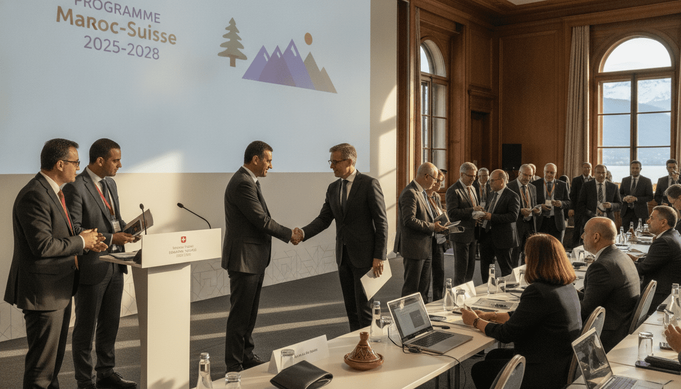 À Genève, le Maroc séduit investisseurs suisses et lance le programme Maroc‑Suisse 2025‑2028