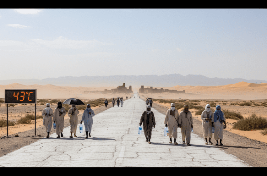  Alerte orange : vague de chaleur 41–44°C attendue dans le Sud‑Est et Sahara marocain