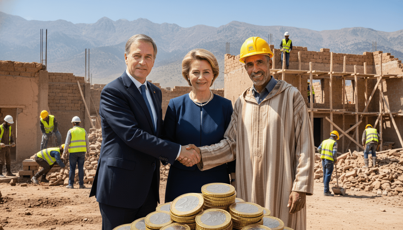 BEI et UE débloquent 500 millions d'euros pour la reconstruction post-séisme au Maroc