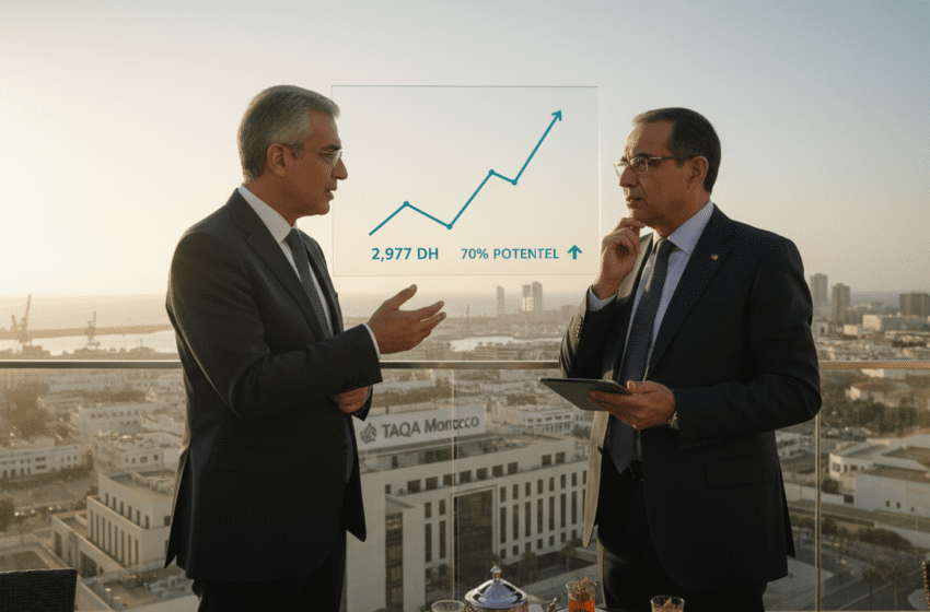  BMCE Global Capital cible Taqa Morocco à 2,977 DH, potentiel 70 pour cent