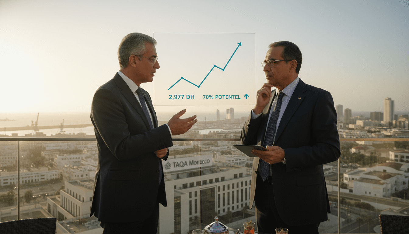 BMCE Global Capital cible Taqa Morocco à 2,977 DH, potentiel 70 pour cent