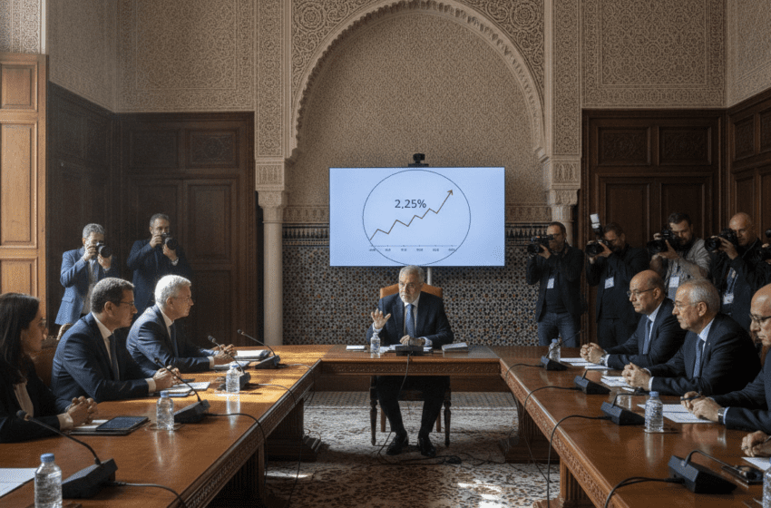  Bank Al-Maghrib maintient son taux directeur à 2,25% après réunion du 23 juin