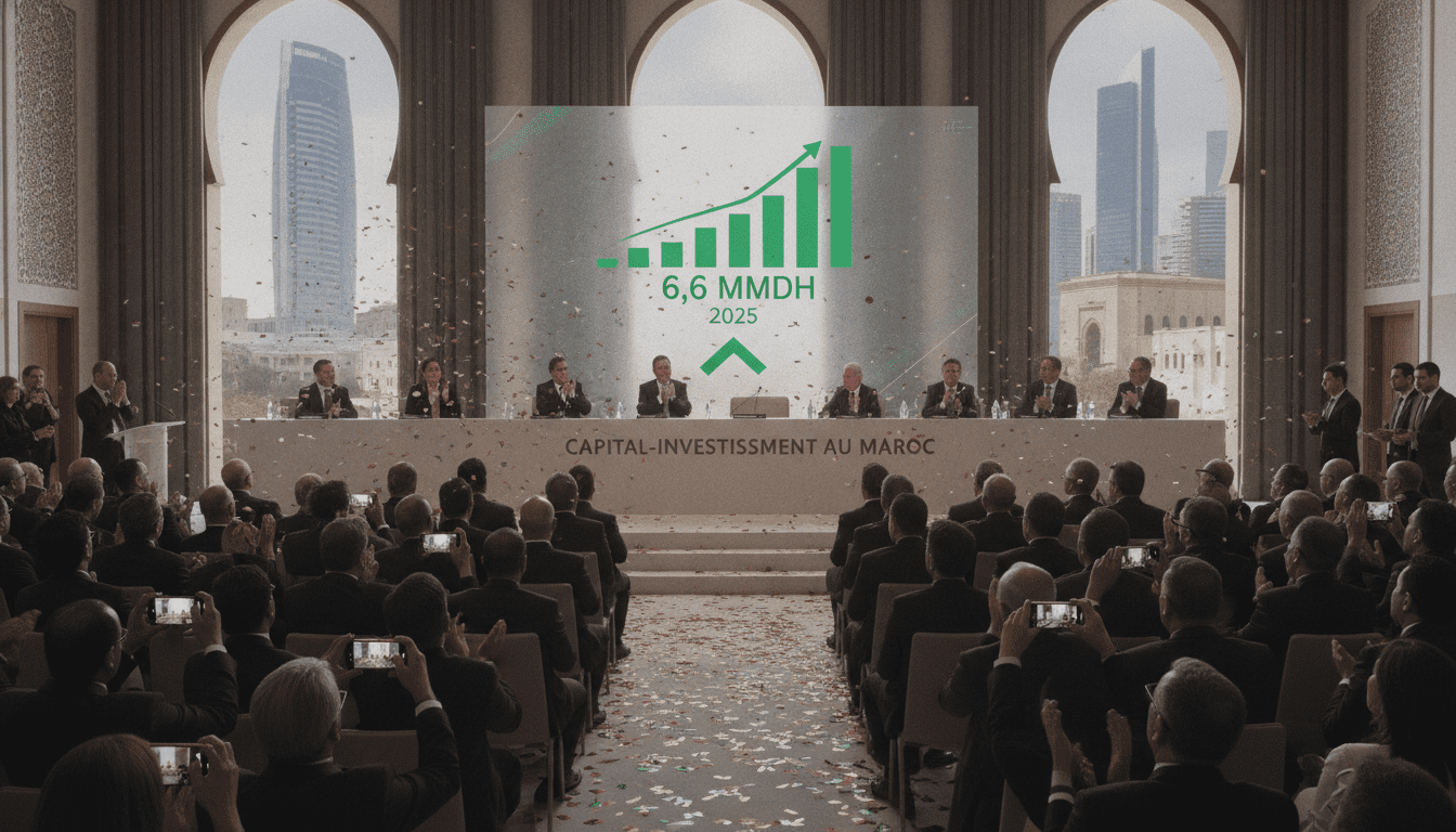 Capital‑investissement au Maroc en 2025 : levées record de 6,6 MMDH