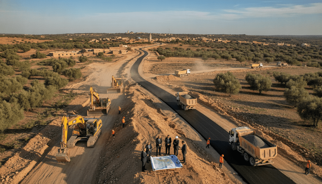 Casablanca-Settat : l’AREP lance 1 130 km de routes rurales pour 1 milliard de dirhams